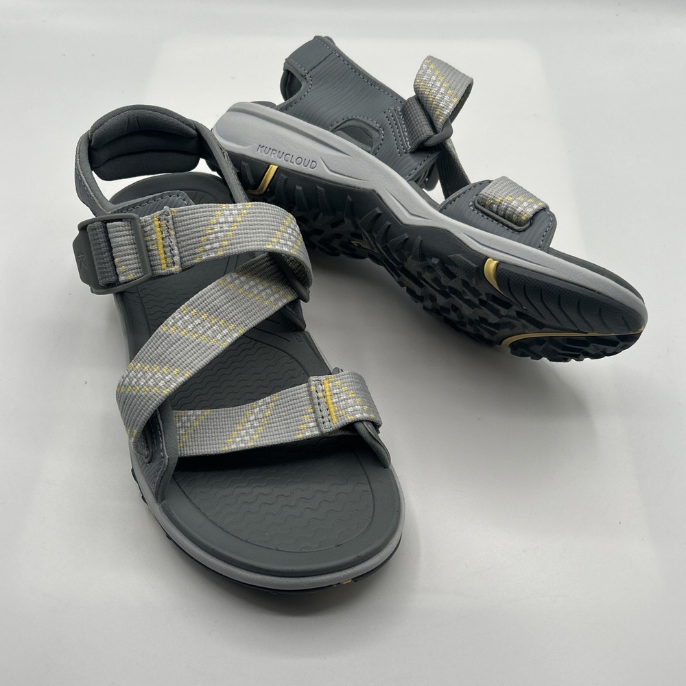 NEW Kuru Women's Current Sandal, Gray, Soft Yellow,Walking,Hiking, SZ: 8 M, NWOB - Picture 15 of 15